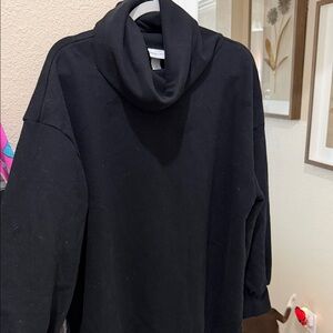 Ava & Viv Black Cowl Neck Top